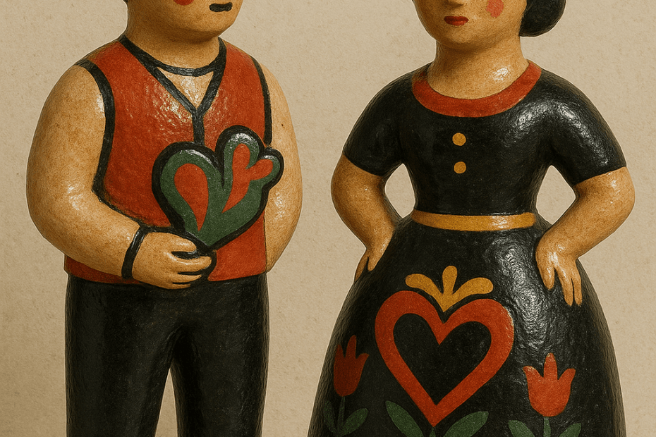 Dois bonecos em Figurado de Barcelos